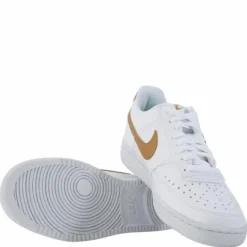 Court Vision Low Next Nature Women's Shoes WHITE/METALLIC GOLD-WHITE