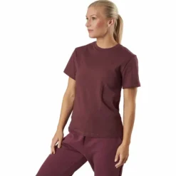 Crew Neck Regular Burgundy