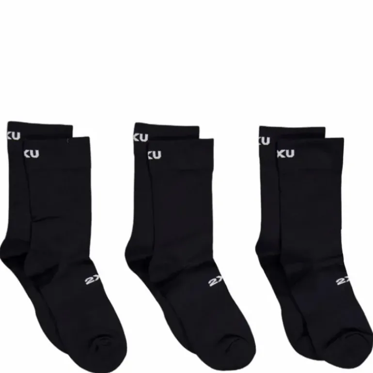 Crew Socks 3 Pack Black/white