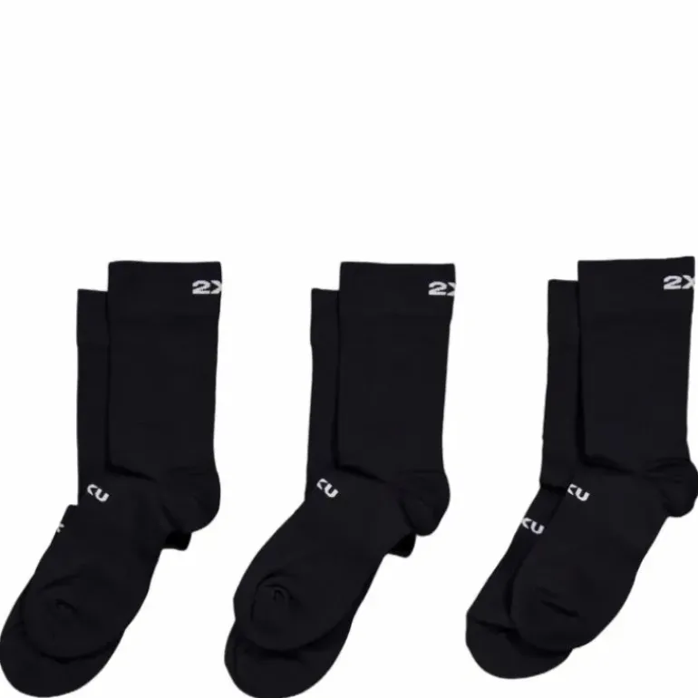 Crew Socks 3 Pack Black/white