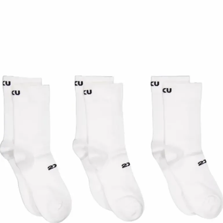 Crew Socks 3 Pack White/black