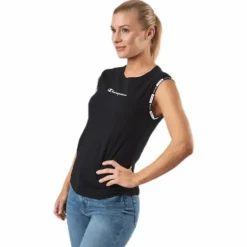 Crewneck Sleeveless T-Shirt Black