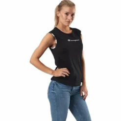 Crewneck Sleeveless T-Shirt Black