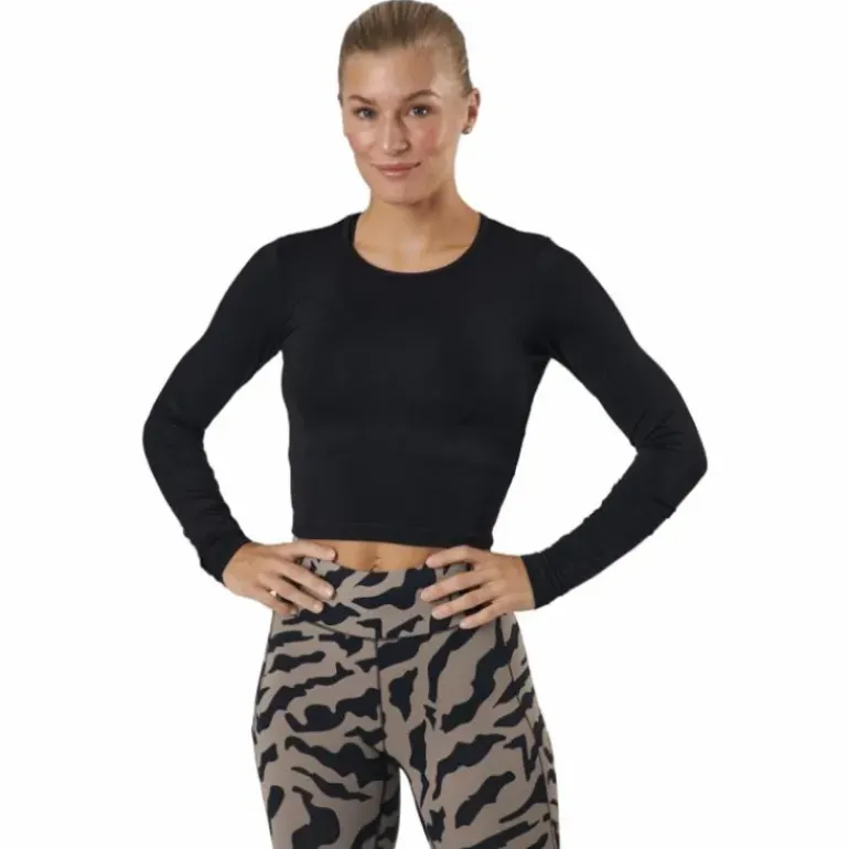 Crop Long Sleeve Black