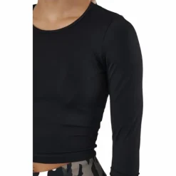 Crop Long Sleeve Black