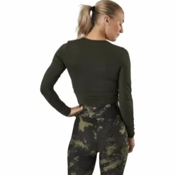 Crop Long Sleeve Forest Green