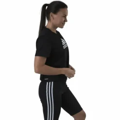 Cropped Logo Sport T-Shirt Black / White