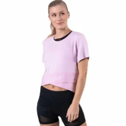 Cropped Short Sleeve T-Shirt Pink