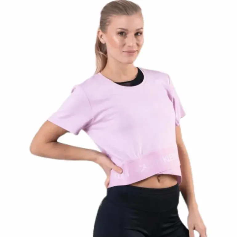 Cropped Short Sleeve T-Shirt Pink