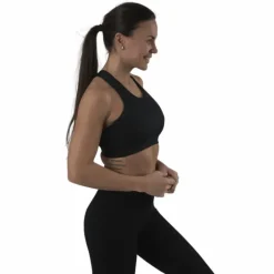 Cross Back Bra Black