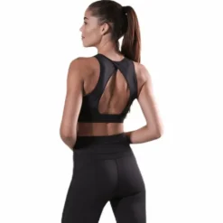 Cursive Bra Black