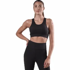 Cursive Bra Black