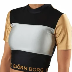 Cylie Cropped Tee Black/Gold