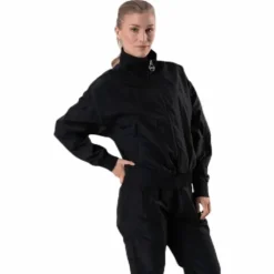 Dark Windbreaker Jacket Black