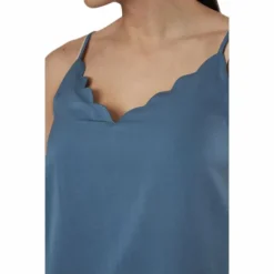 Debbie Singlet Wvn Blue