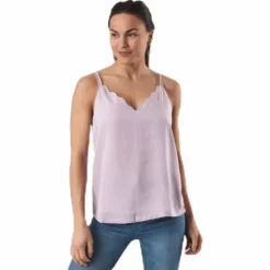 Debbie Singlet Wvn Pink