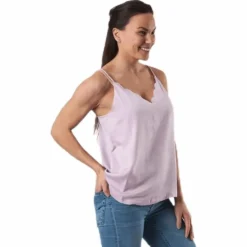 Debbie Singlet Wvn Pink