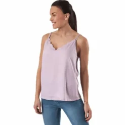 Debbie Singlet Wvn Pink
