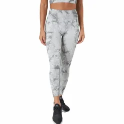 Define Seamless Tie Dye Tights Grey Melange