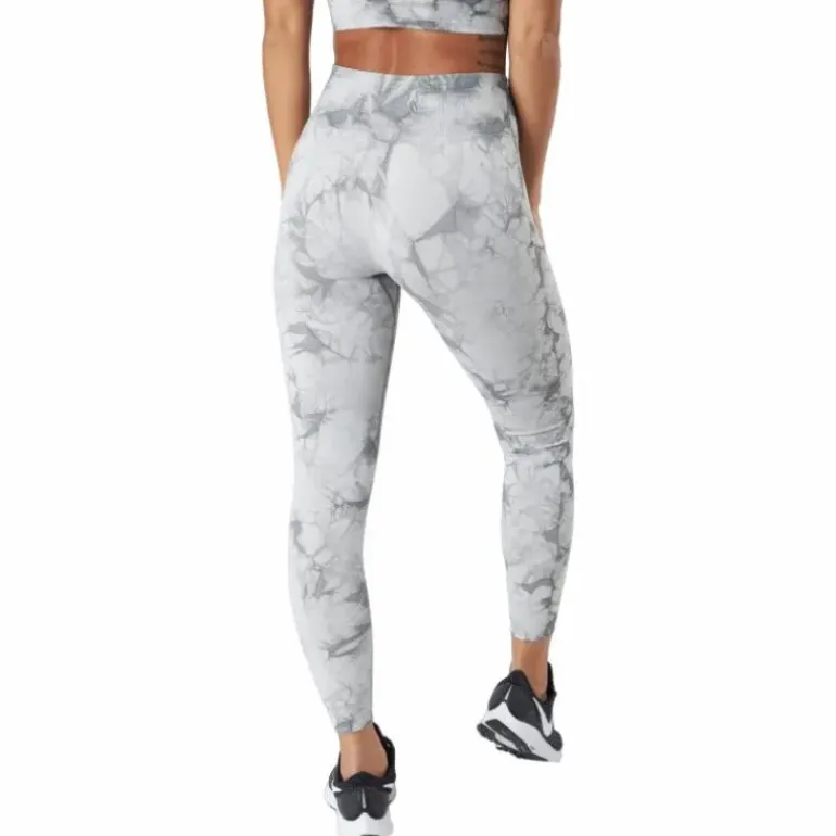 Define Seamless Tie Dye Tights Grey Melange