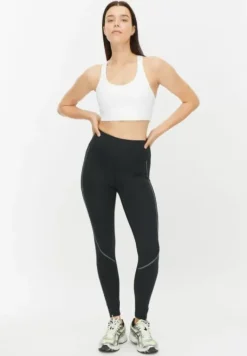 Distance Stripe Tights Black