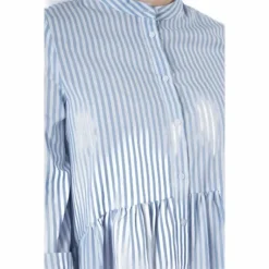 Ditte Life Stripe 3/4 Dress W White