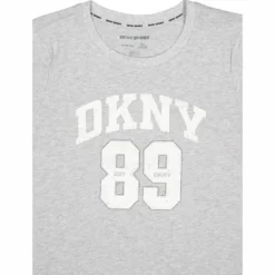 Dkny 89 Lg Crew Nk T Pgh/eggnog