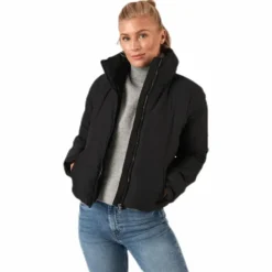 Dolly Short Puffer Jacket Otw Black