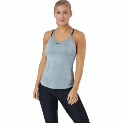 Dri-FIT One Elastika Women's Standard Fit Tank PARTICLE GREY/HTR/BLACK