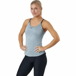 Dri-FIT One Elastika Women's Standard Fit Tank PARTICLE GREY/HTR/BLACK