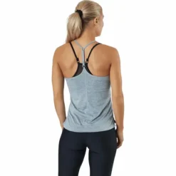 Dri-FIT One Elastika Women's Standard Fit Tank PARTICLE GREY/HTR/BLACK