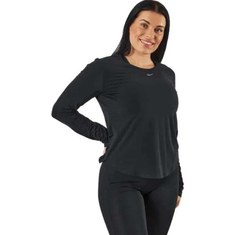 Dri-FIT One Luxe Women's Standard Fit Long-Sleeve Top BLACK/REFLECTIVE SILV