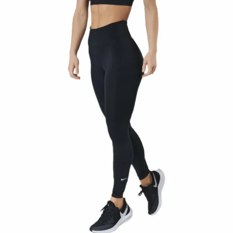 Dri-FIT One Women's Mid-Rise Leggings BLACK/WHITE