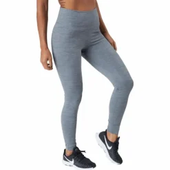 Dri-FIT One Women's Mid-Rise Leggings IRON GREY/HTR/WHITE