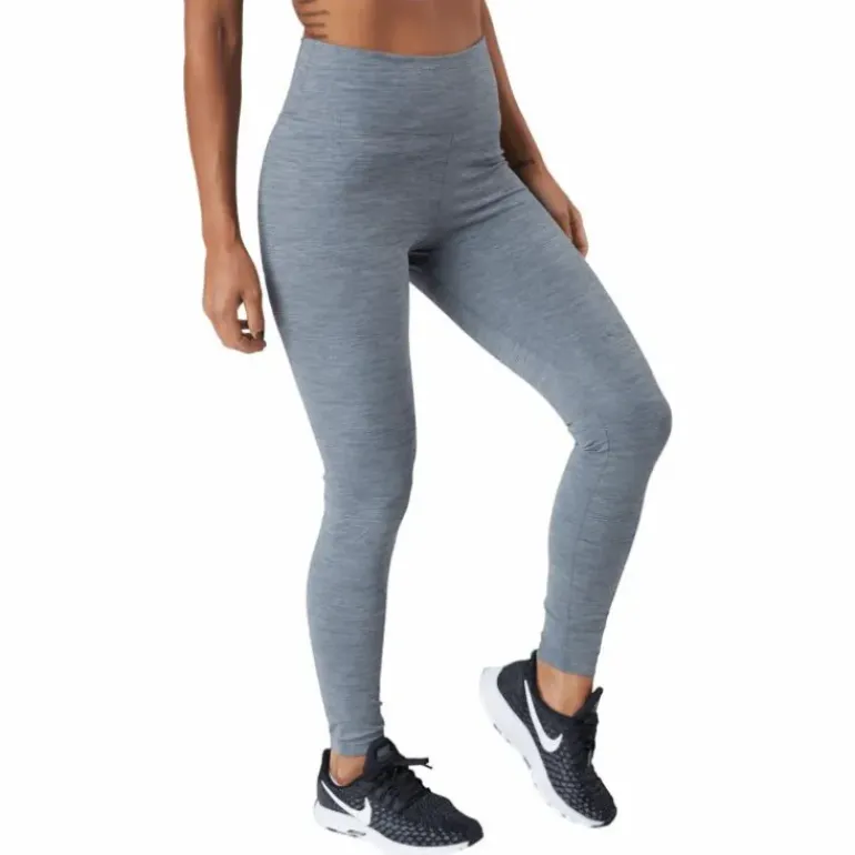 Dri-FIT One Women's Mid-Rise Leggings IRON GREY/HTR/WHITE
