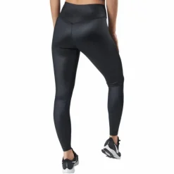 Dri-FIT One Women's Mid-Rise Shine Leggings BLACK/WHITE