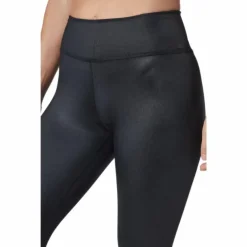 Dri-FIT One Women's Mid-Rise Shine Leggings BLACK/WHITE