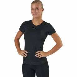 Dri-FIT One Women's Slim Fit Short-Sleeve Top BLACK/WHITE