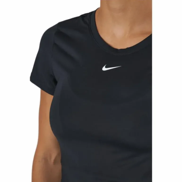Dri-FIT One Women's Slim Fit Short-Sleeve Top BLACK/WHITE