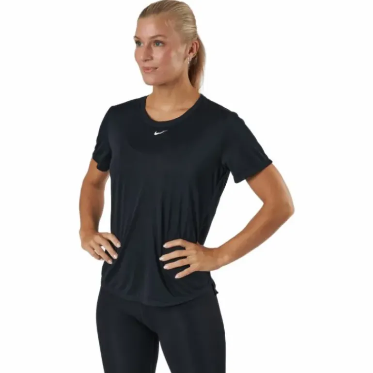 Dri-FIT One Women's Standard Fit Short-Sleeve Top BLACK/WHITE