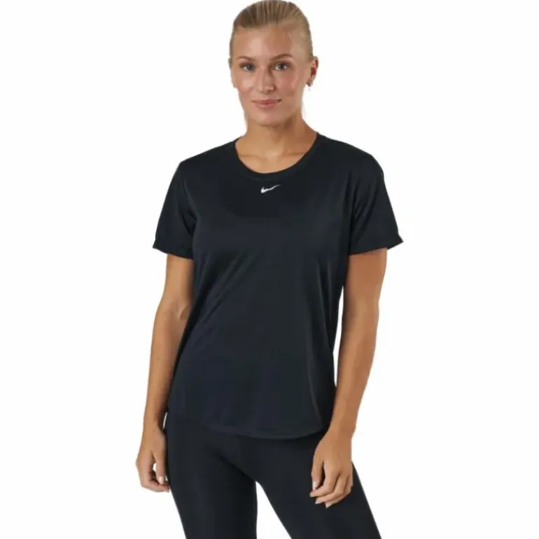 Dri-FIT One Women's Standard Fit Short-Sleeve Top BLACK/WHITE