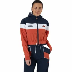 El Sambry Crop Track Top Orange