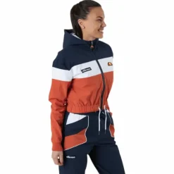 El Sambry Crop Track Top Orange