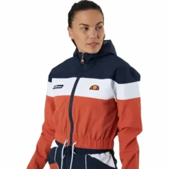 El Sambry Crop Track Top Orange