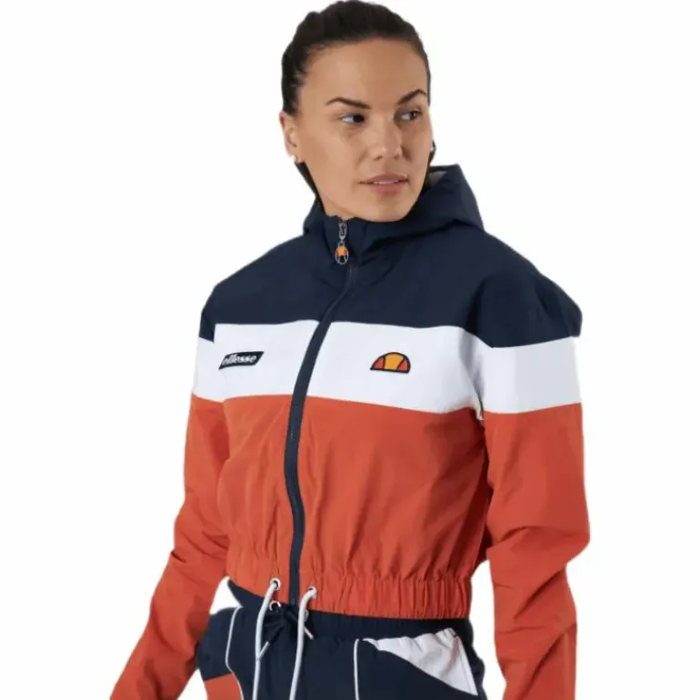El Sambry Crop Track Top Orange