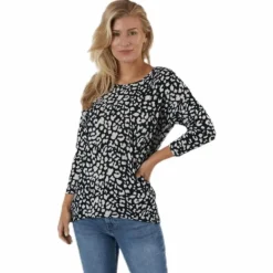 Elcos 4/5 Aop Top Jrs Black