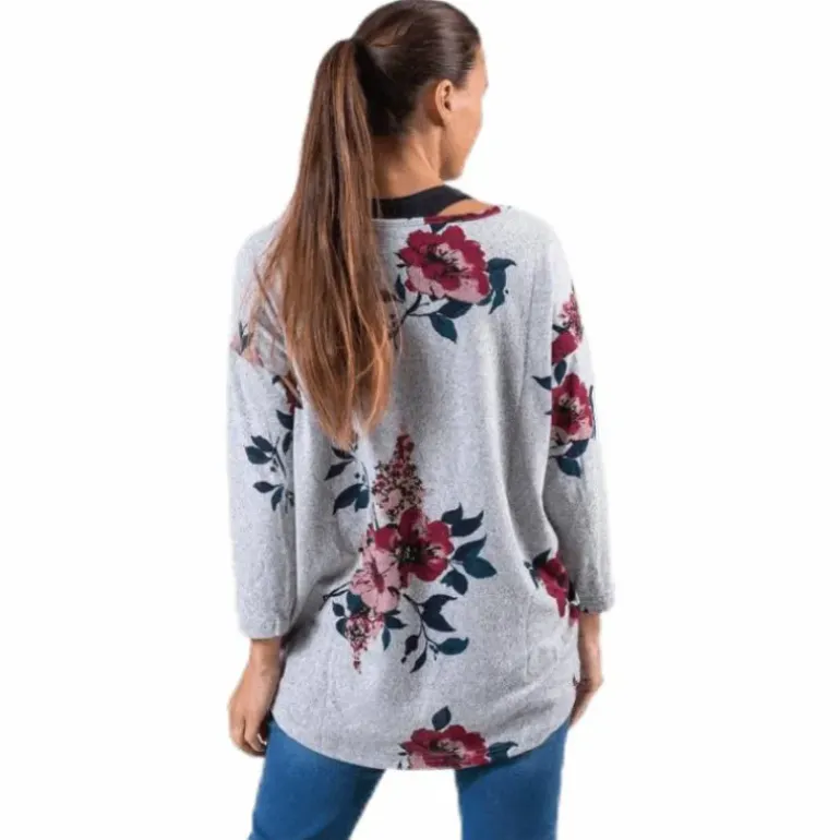 Elcos 4/5 Aop Top Jrs Grey