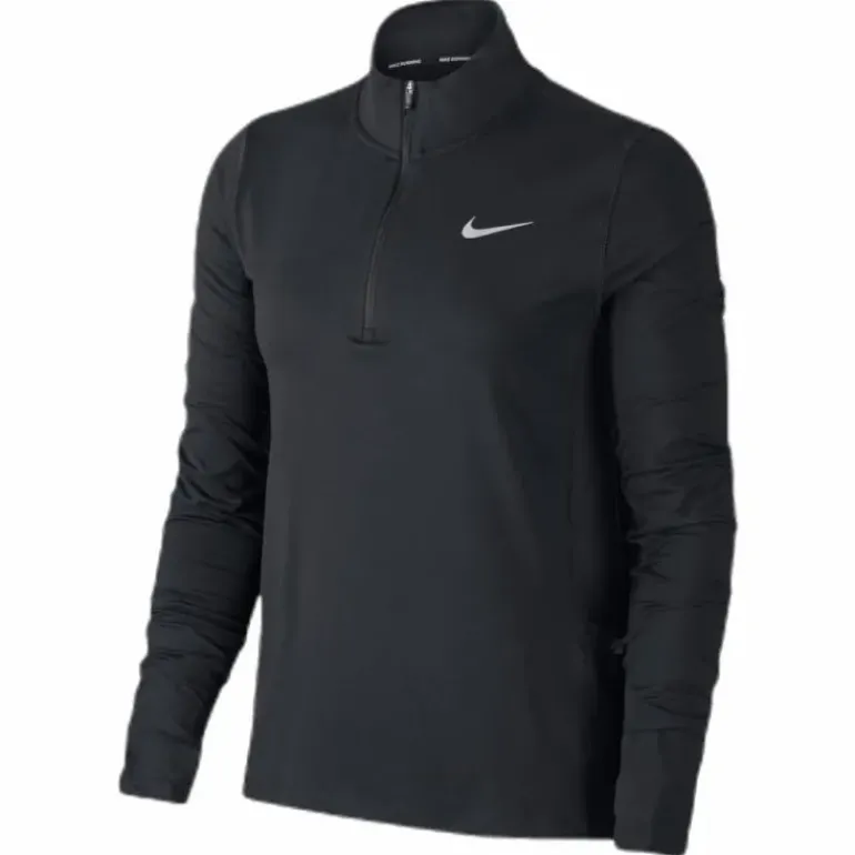 Element Women's 1/2-Zip Running Top BLACK/REFLECTIVE SILV