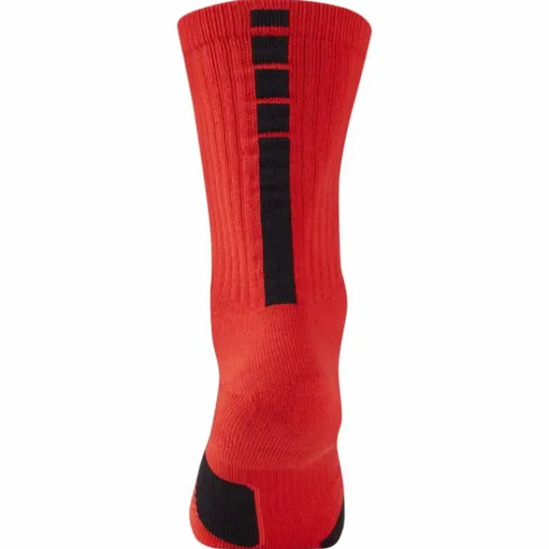 Elite Crew Basketball Socks UNIVERSITY RED/BLACK/BLACK