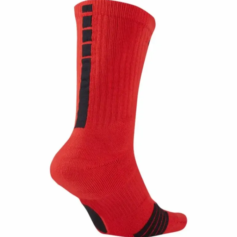 Elite Crew Basketball Socks UNIVERSITY RED/BLACK/BLACK
